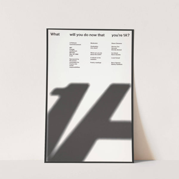 What will you do now that you’re 1A (1968) by Dietmar Winkler