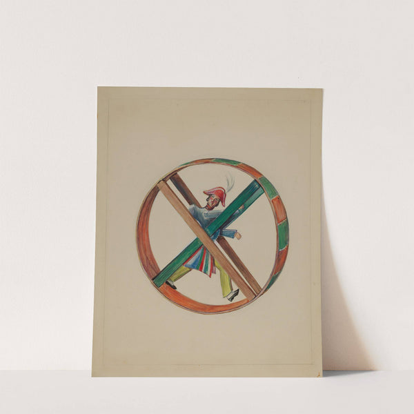 Wheel with Figure by American 20th Century