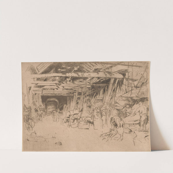 Wheelwright (1879) by James Abbott McNeill Whistler