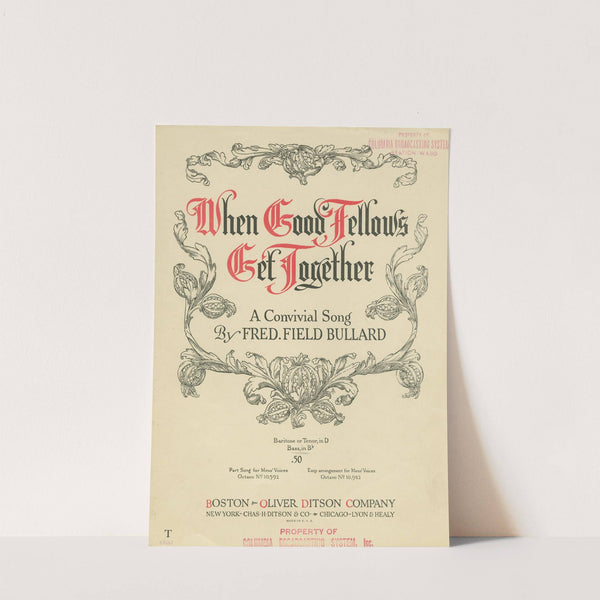 When good fellows get together by Anonymous