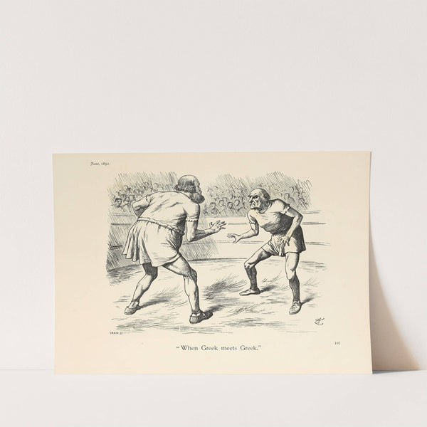 When Greek meets Greek by Sir John Tenniel