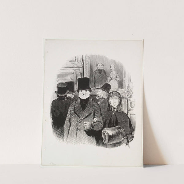 When One’s Portrait is Exhibited at the Salon (1845) by Honoré Daumier
