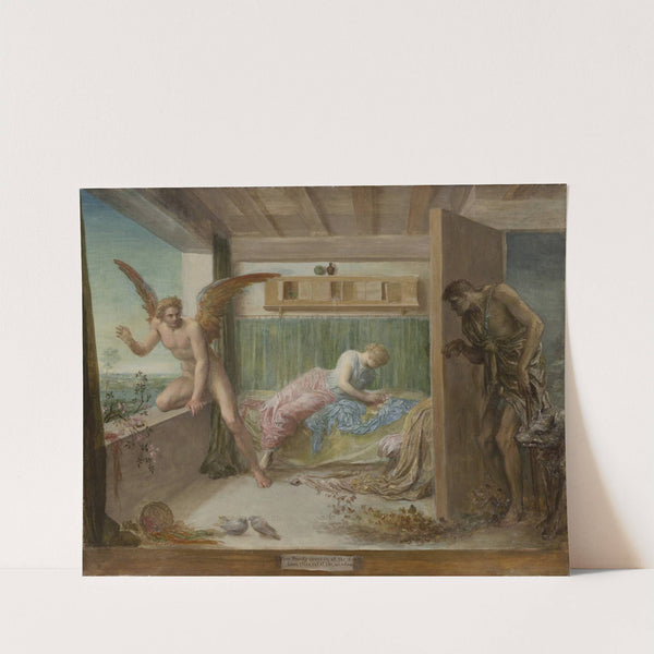 When Poverty Comes in at the Door, Love Flies out of the Window by George Frederic Watts