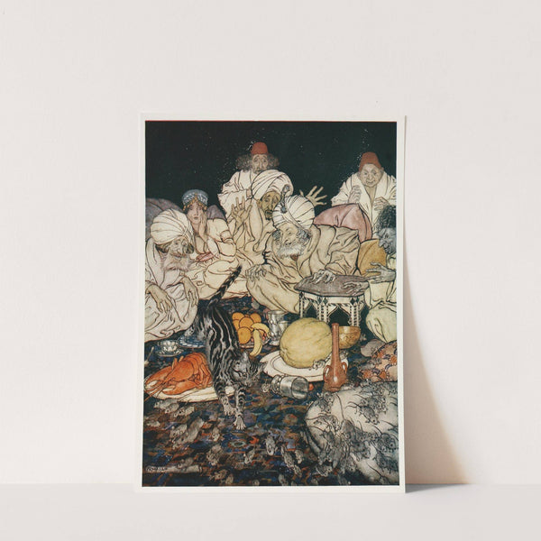 When Puss saw the rats and mice she didn’t wait to be told (1927) by Arthur Rackham