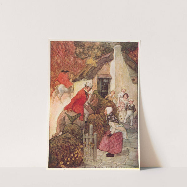 When she saw sir john she curtsied very low by Alfred Edward Frederick Jackson