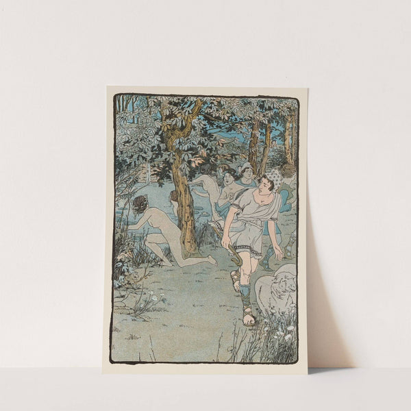 When they saw Theseus they shrieked; and the shepherds ran off by Maud Hunt Squire