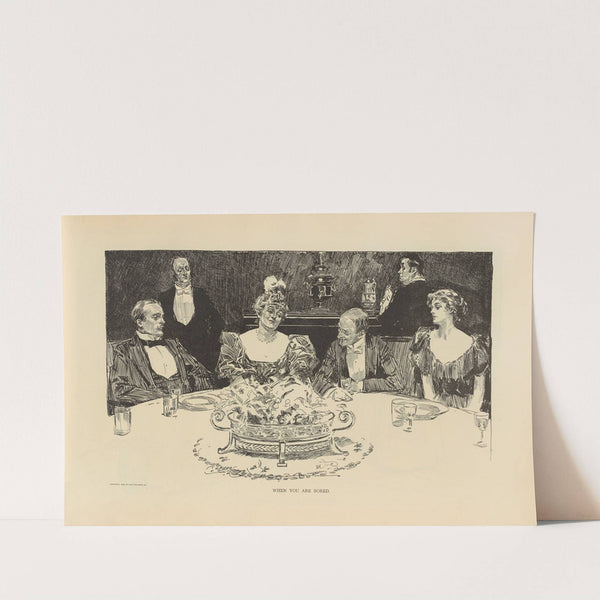 When you are bored (1893-1900) by Charles Dana Gibson