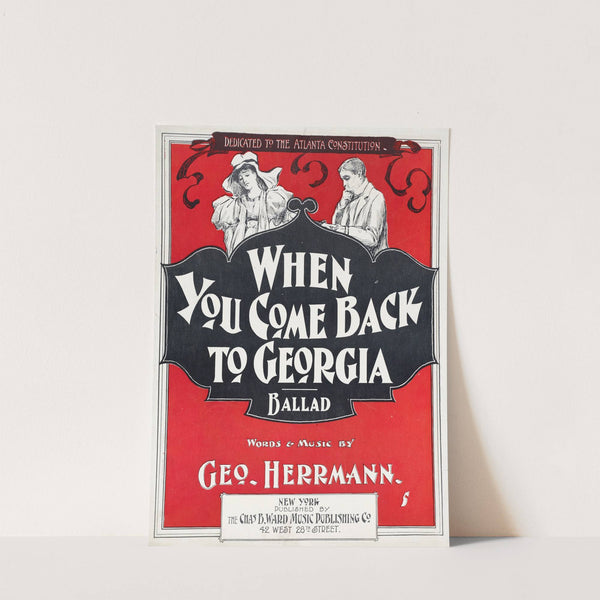 When you come back to Georgia by Anonymous