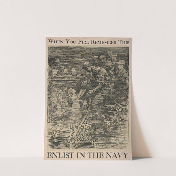 When you fire remember this Enlist in the Navy by William Allen Rogers