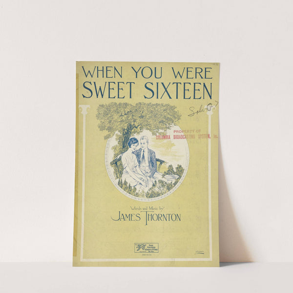 When you were sweet sixteen by Anonymous