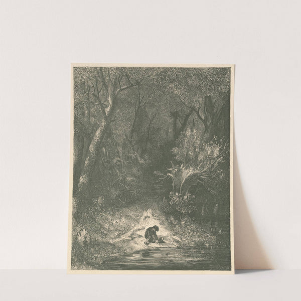 Where the waterfall piped in the shrillest of trebles (1865) by Gustave Doré