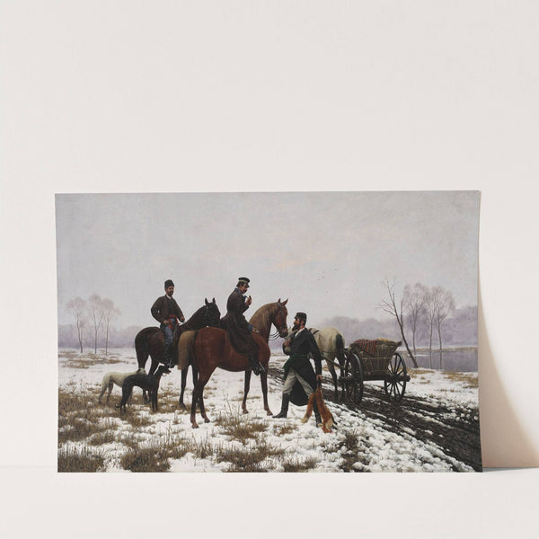 Whippers-in resale a hunted fox to dealers by Włodzimierz Łoś