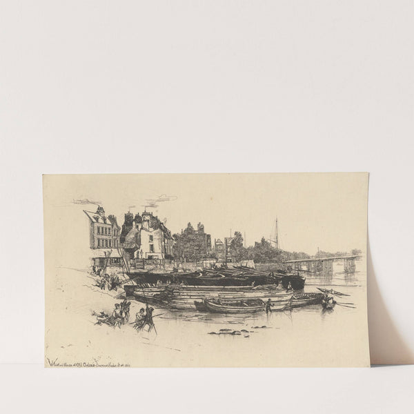 Whistler’s House at Old Chelsea (1863) by Francis Seymour Haden