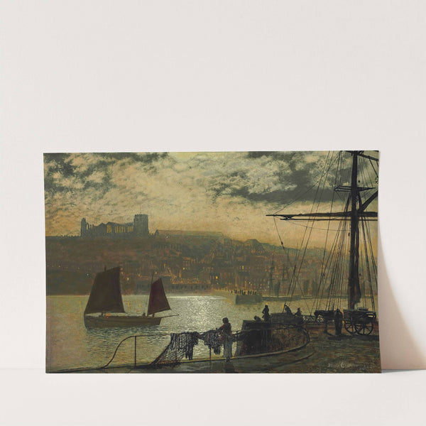 Whitby Abbey And Church by John Atkinson Grimshaw