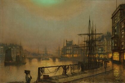 Whitby at night