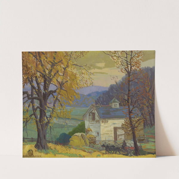 White Barn by Carl Rudolph Krafft