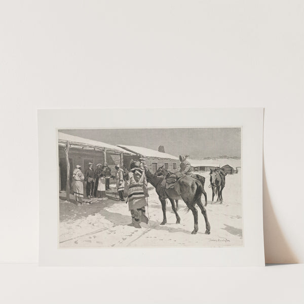 White man’s Big Sunday–Indian visitors on Thanksgiving Day (1896) by Frederic Remington