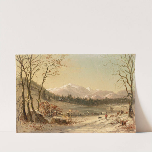 White Mountains (Winter Scene) (1856) by Benjamin Champney