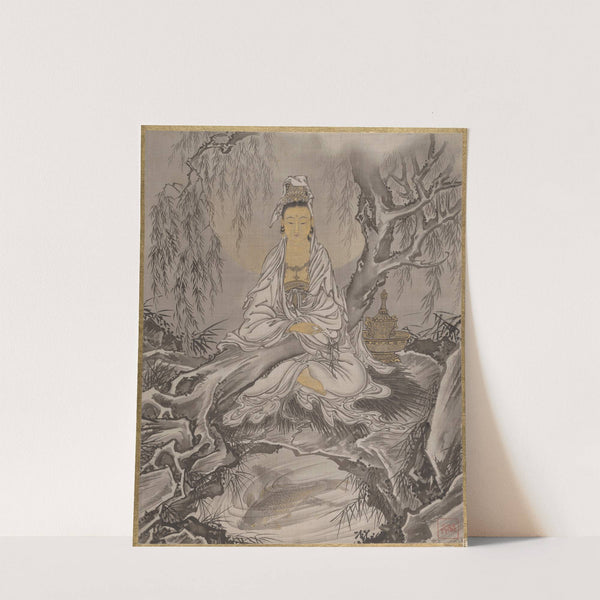 White-Robed Kannon (ca. 1887) by Kawanabe Kyōsai