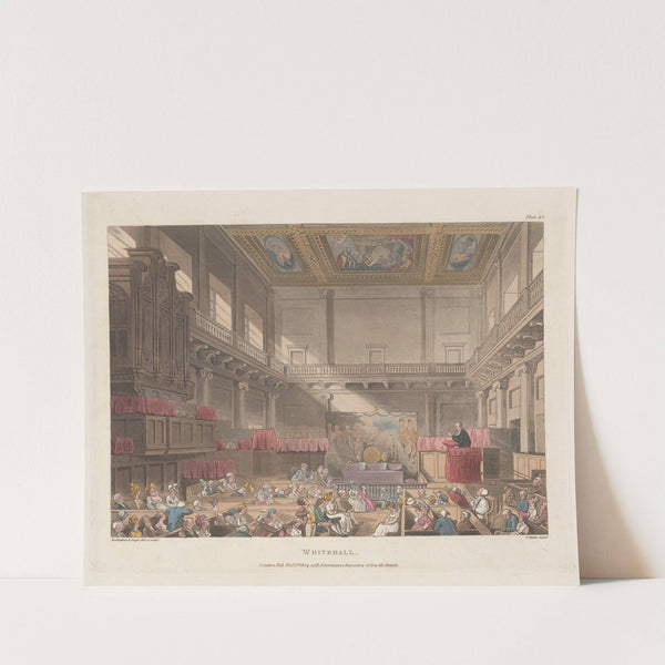 Whitehall (1809) by Thomas Rowlandson