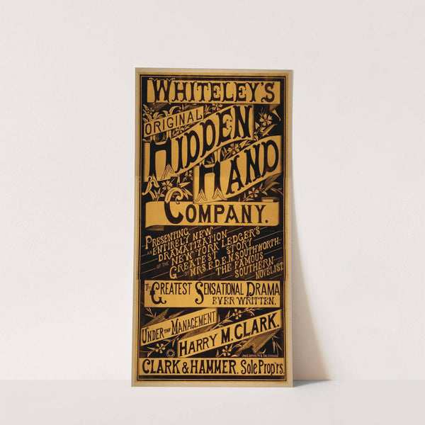 Whiteley's Original Hidden Hand Company by Jno. B. Jeffery