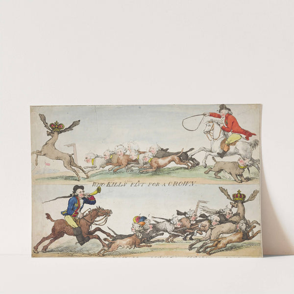 Who kills first for a crown by Thomas Rowlandson