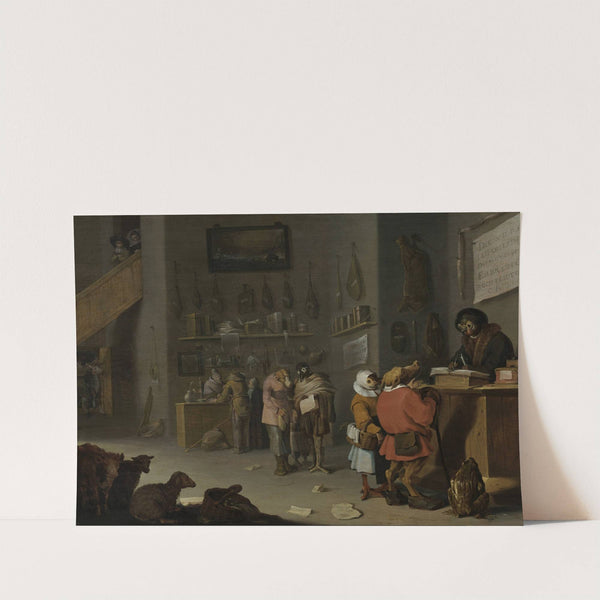 ‘Who sues for a cow’ (1629) by Cornelis Saftleven