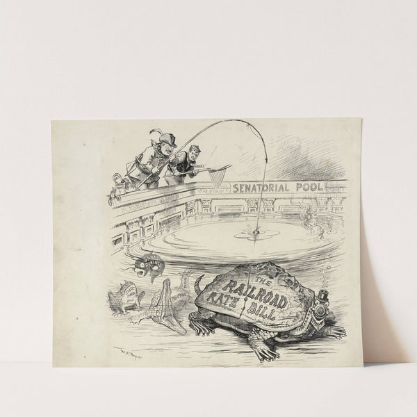 Who’d ever have thought we’d go fishing to-gether (1906) by William Allen Rogers