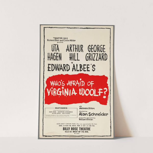 Who’s Afraid of Virginia Woolf (1962) by Richard Kenerson