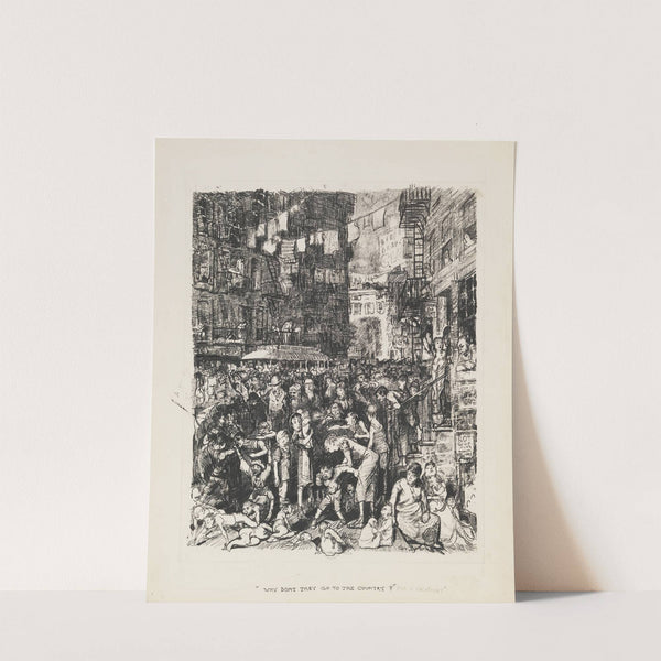 Why Don't They Go to the Country for Vacation by George Wesley Bellows