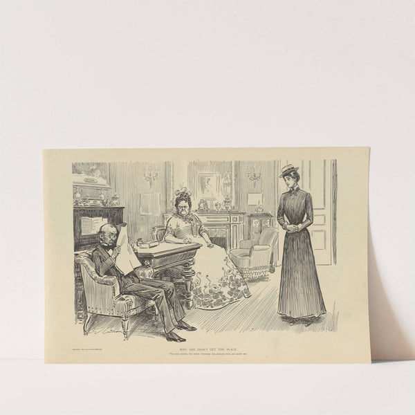 Why she didn’t get the place (1900-1905) by Charles Dana Gibson