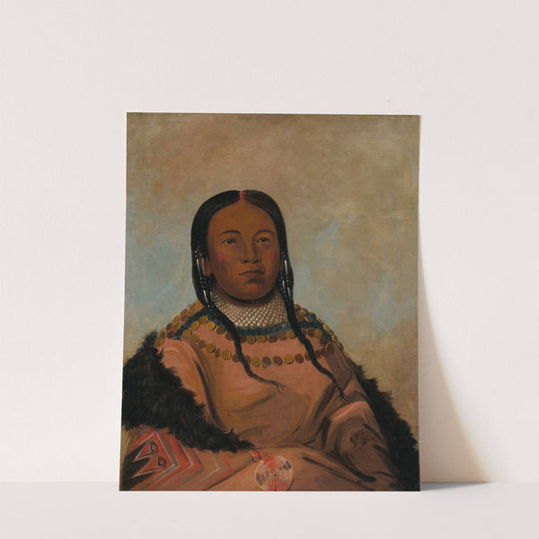 Wi-Lóoh-Tah-Eeh-Tcháh-Ta-Máh-Nee, Red Thing That Touches In Marching, Daughter of Black Rock by George Catlin