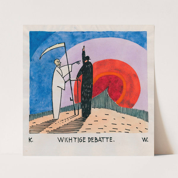 Wichtige Debatte (around 1922) by Karl Wiener