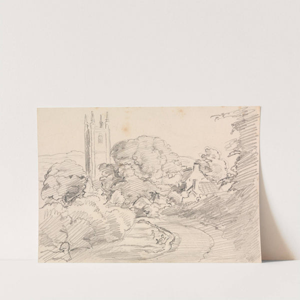 Widecombe Village by John Linnell