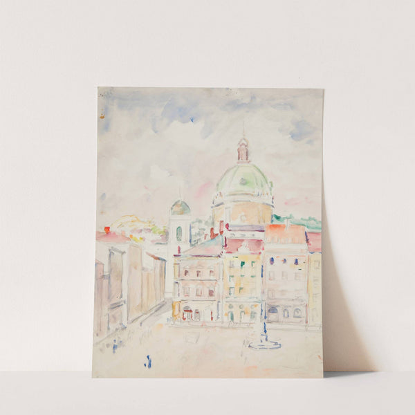 widok na fragment Rynku i kościół Dominikanów by Ivan Ivanec