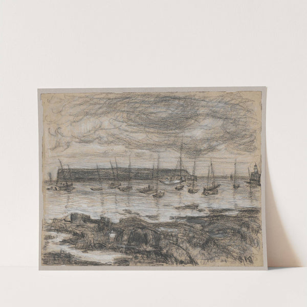 Widok portu rybackiego (1910) by Tadeusz Makowski