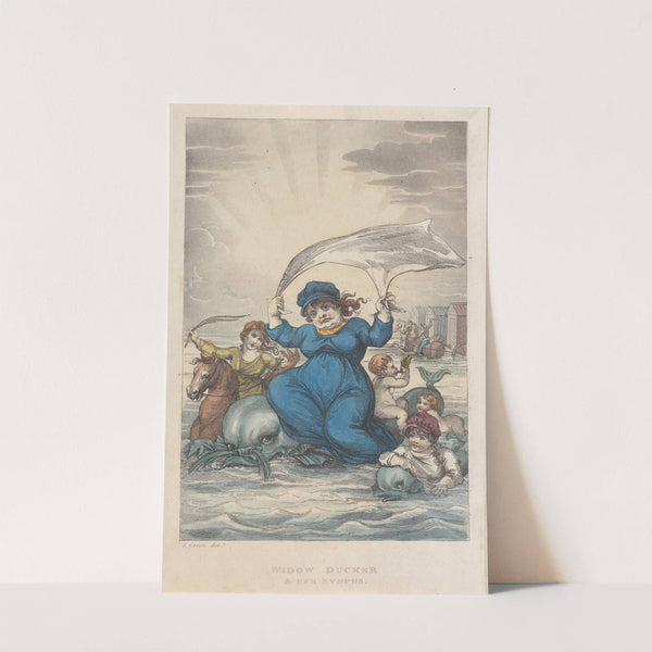 Widow Ducker & Her Nymphs (1813) by Thomas Rowlandson