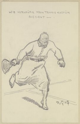 Wie vorläufig mein Tenniskostüm aussieht