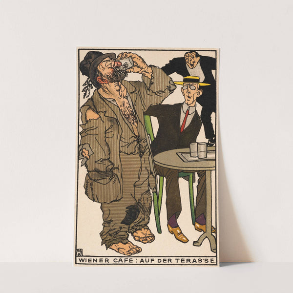 Wiener Café: Auf der Terrasse (1911) by Moriz Jung