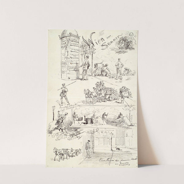 Wiener Typen 1885 (Wien im Sommer) by Moritz Ledeli