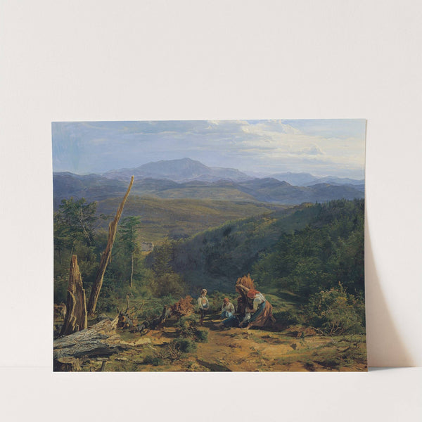 Wienerwaldlandschaft mit Schloss Wildegg (1855) by Ferdinand Georg Waldmüller