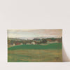 Wiese mit Dorf im Hintergrund II (1907) by Egon Schiele