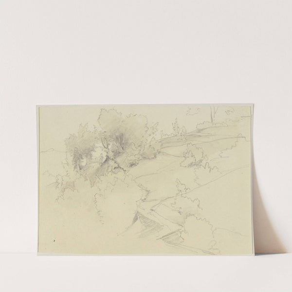 Wiesenlandschaft mit Bäumen by Jakob Becker