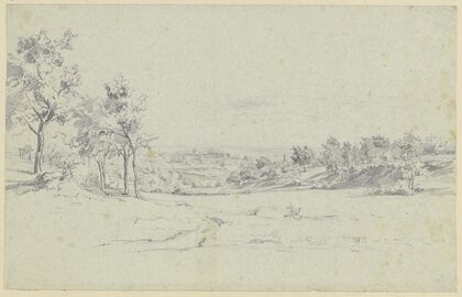 Wiesenlandschaft mit Bäumen