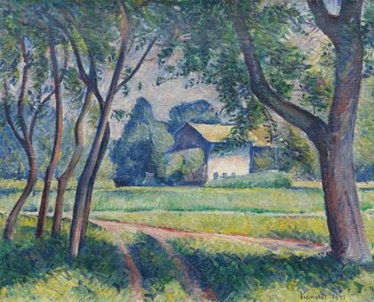 Wiesenlandschaft mit Gehöft (1921)