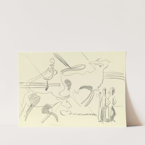 Wild cows (1933) by Ernst Ludwig Kirchner