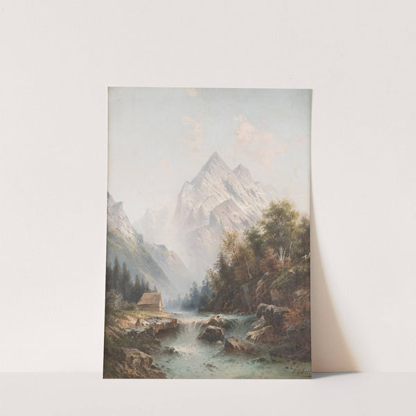 Wild stream in the mountains by Karl Kaufmann