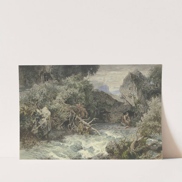 Wild stream with hermit by Emil Lugo