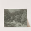 Wildbach in Tirol mit einer Brücke by Eduard Wilhelm Pose