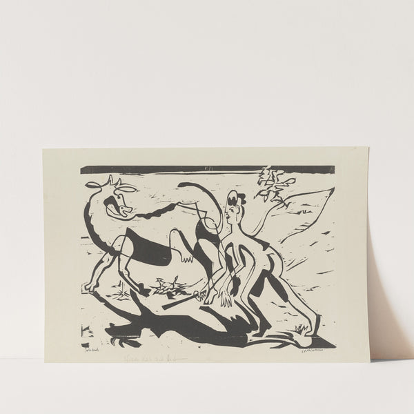 Wilde Kuh und Hirt (1933 – 1934) by Ernst Ludwig Kirchner